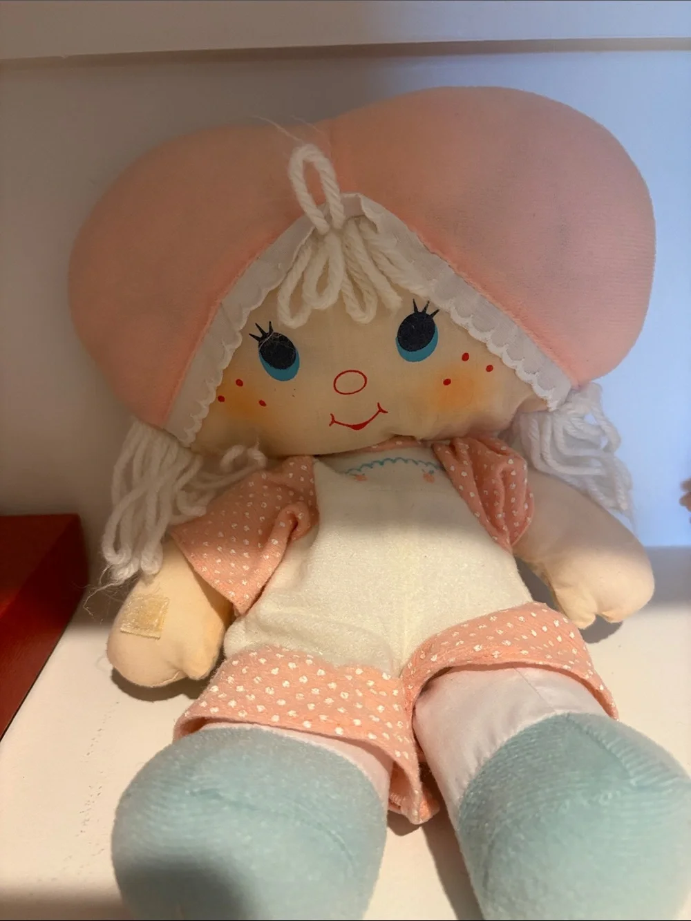 Vinatge strawberry shortcake. Apricot rag doll